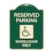 Signmission Reserved Parking Wheelchair W/ Graphic Heavy-Gauge Aluminum Sign, 24" x 18", G-1824-22996 A-DES-G-1824-22996 - alternate 1